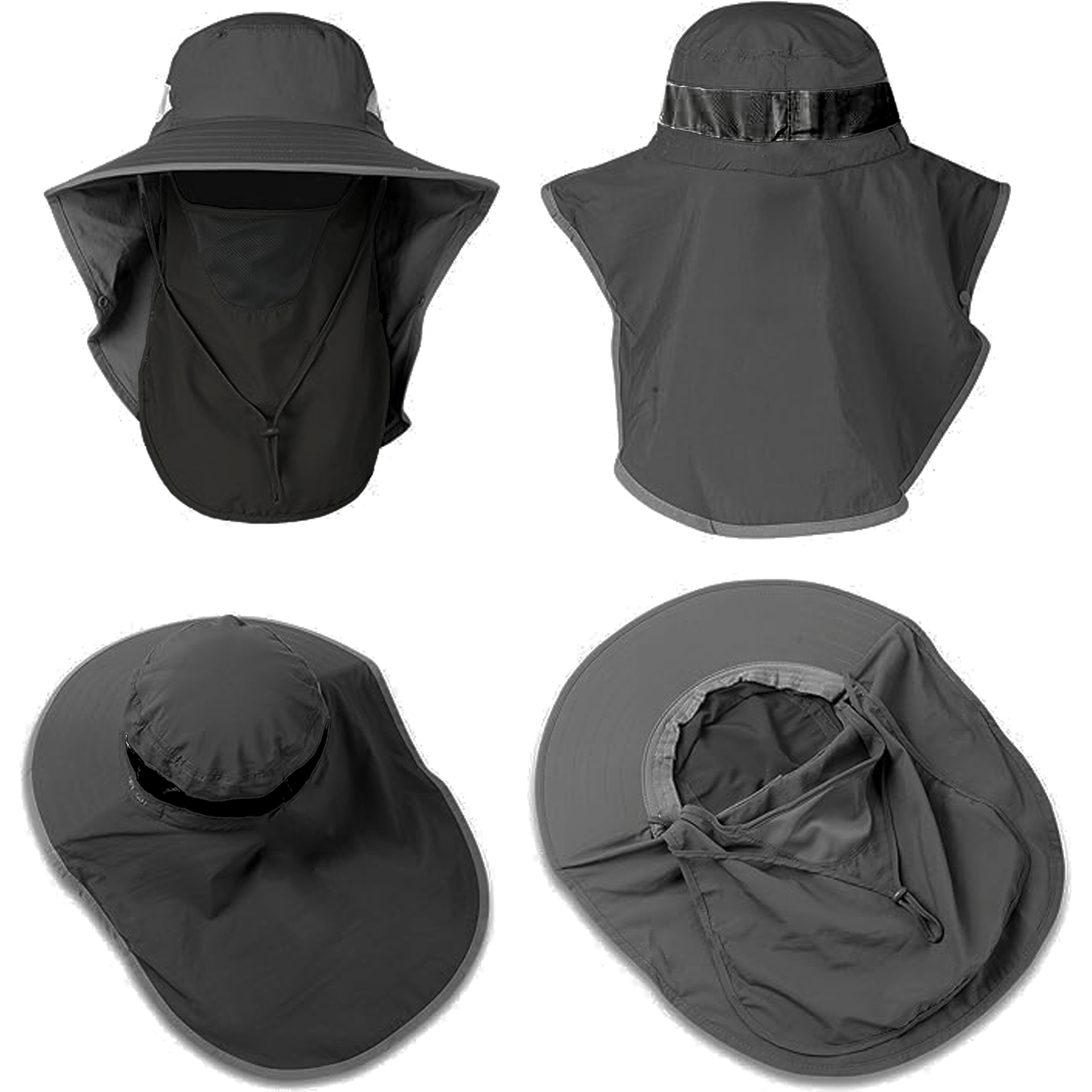 Sun Hats, Breathable Wide Brim Fishing Hat, UPF 50+ UV Protection Bucket Hat with Neck Flap and Removable Face Cover for Fishing Hiking Men Women, Army Green (No ratings yet)