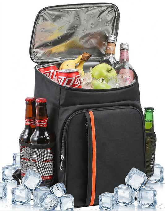 Dowellia Backpack Cooler & Insulated Bag 2 in 1, 36 Cans with Insulating Cover, Upgraded Leakproof Soft Cooler Backpack 2 Compartment for Camping Hiking Picnic Beach