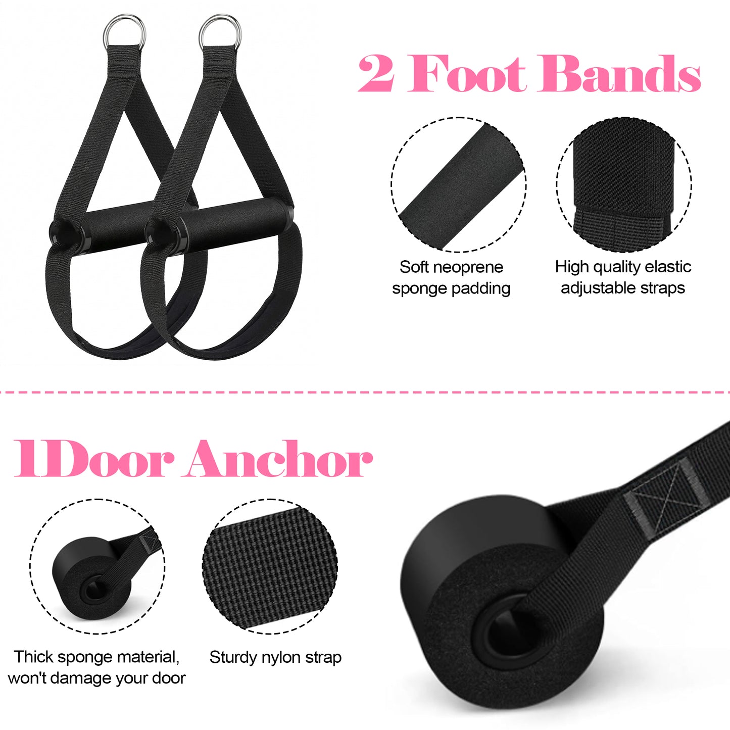 Dowellia Pilates Bar Kit with Resistance Bands, Pilates Workout Equipment for Legs,Hip,Waist and Arm, Exercise Fitness Equipment for Women & Men
