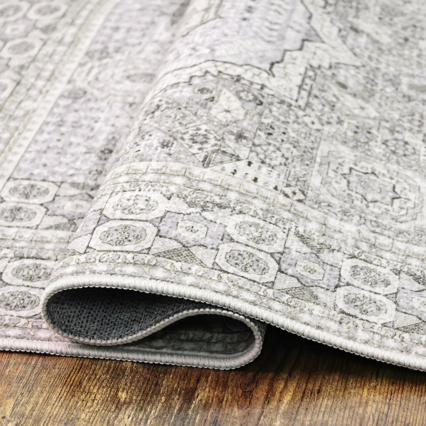 Area Rugs for Living Room 2'x 3' Machine Washable Vintage Print Large Throw Non Slip Bedroom Rugs